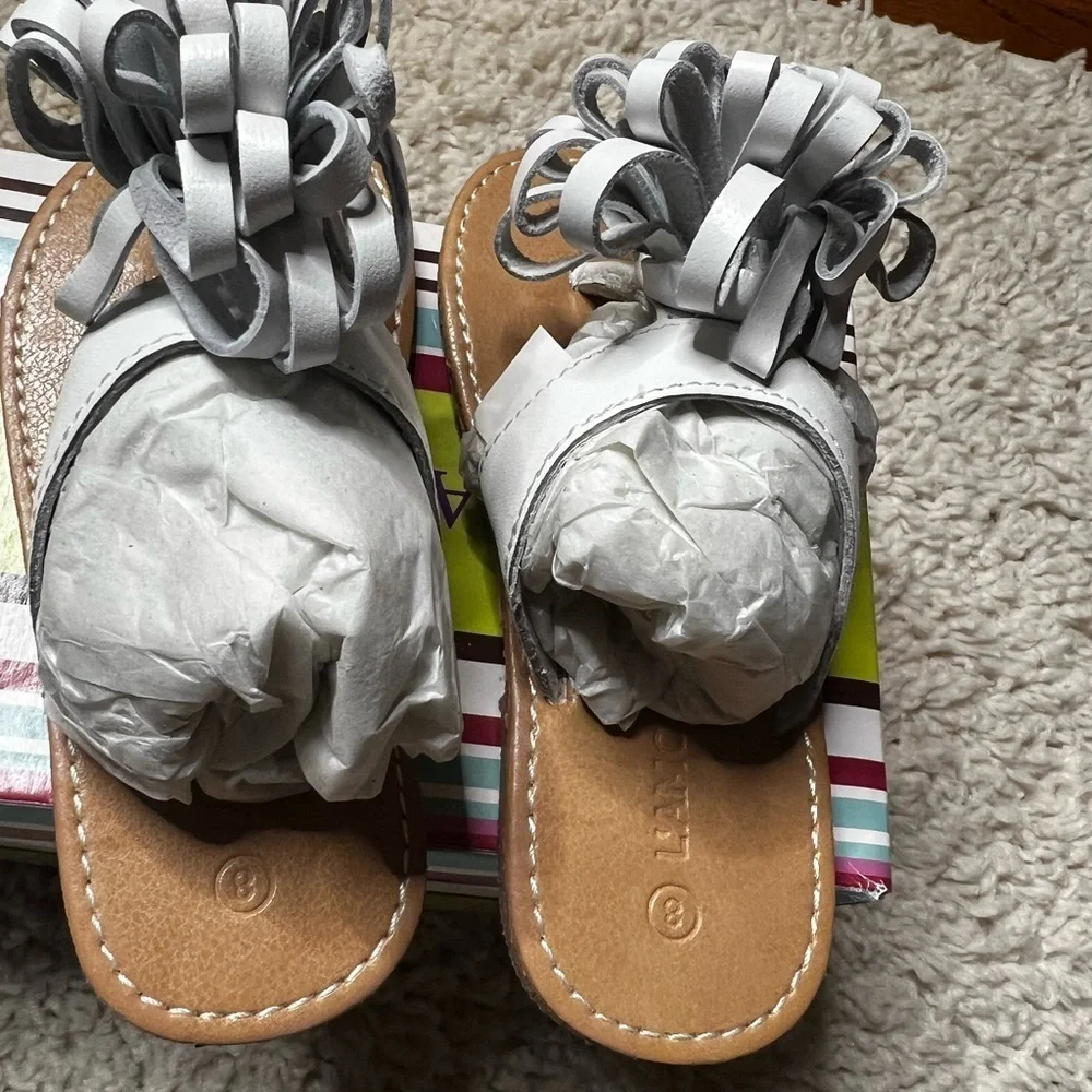 GIRLS L’AMOUR SLIDE ON SANDALS SIZE 8